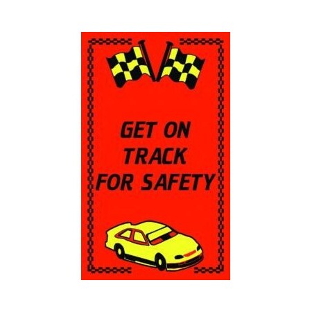 Accuform FLOOR MATS GET ON TRACK FOR SAFETY 5 FT PMM305 PMM305